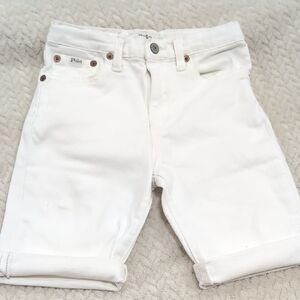 Ralph Lauren White Denim Shorts